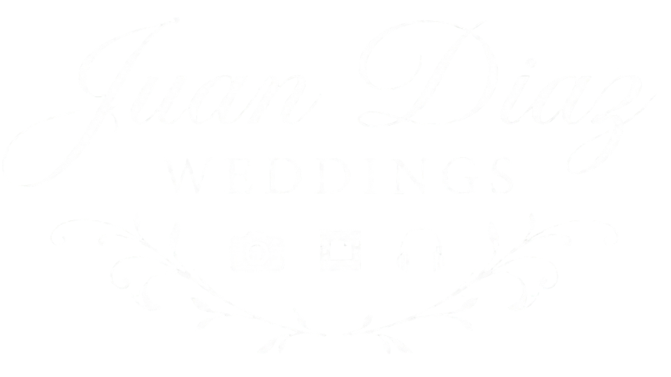 Juan Diaz Weddings Logo White